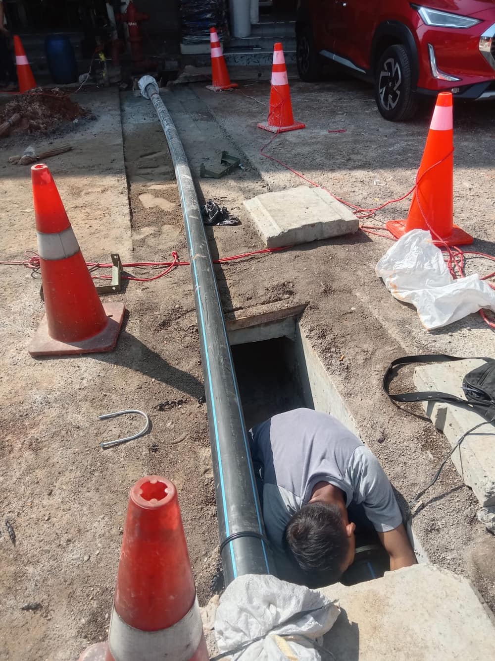 Instalasi Pipa HDPE 12