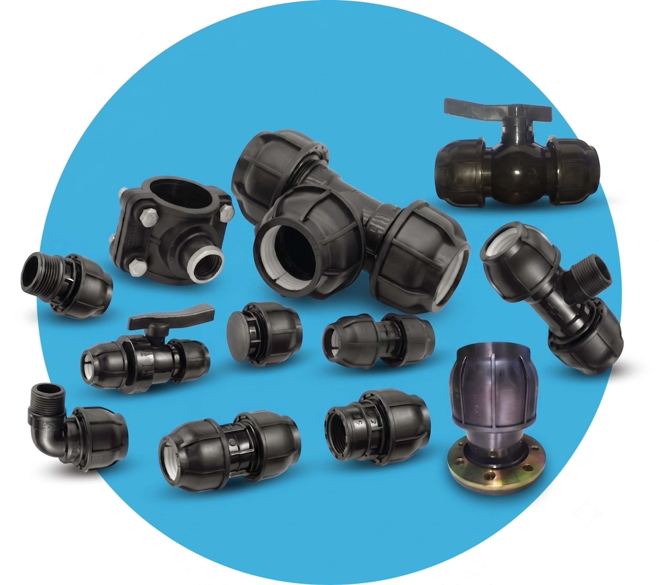 Fitting HDPE - PP Compression Joint